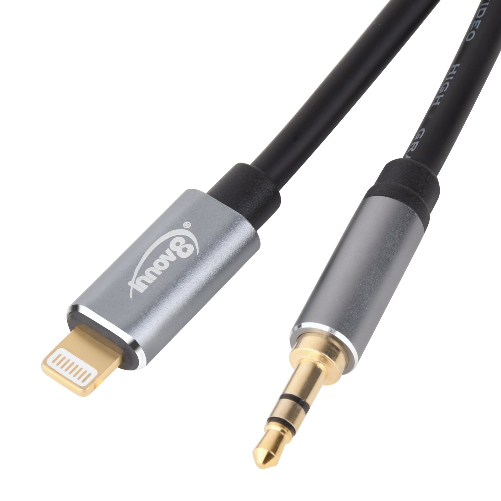 Lightning to 3.5mm AUX cable for iPhone and iPad