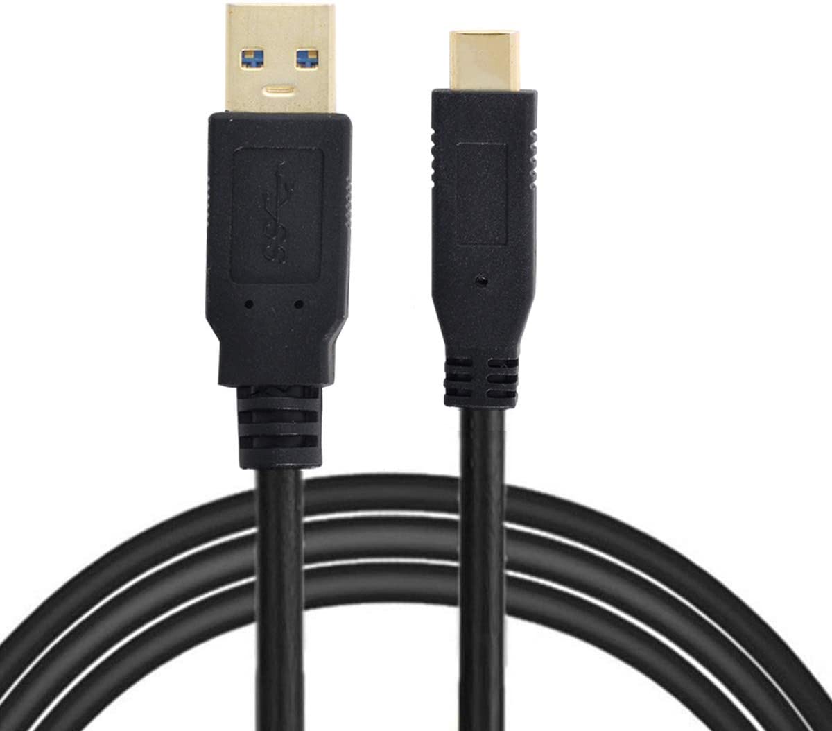 Long USB-C cable with repeater for stable data transfer