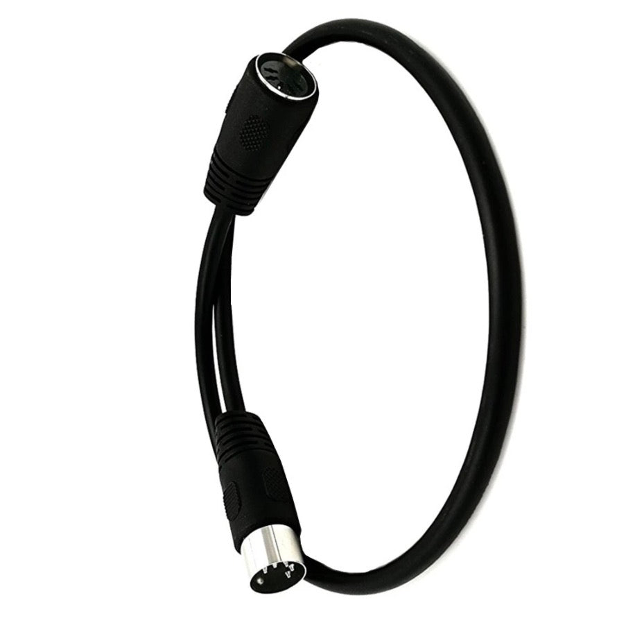 MIDI cable male female connector close-up