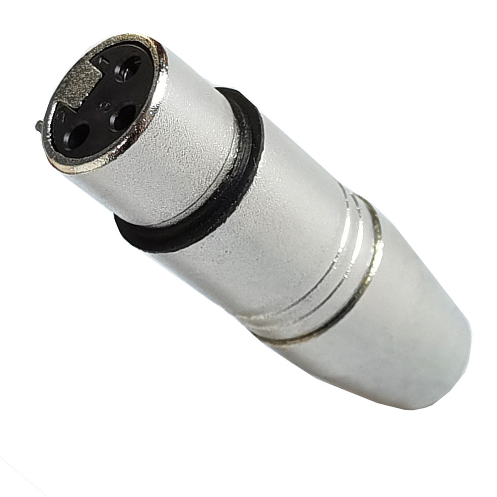 Metal XLR to 1/8 inch female socket adapter