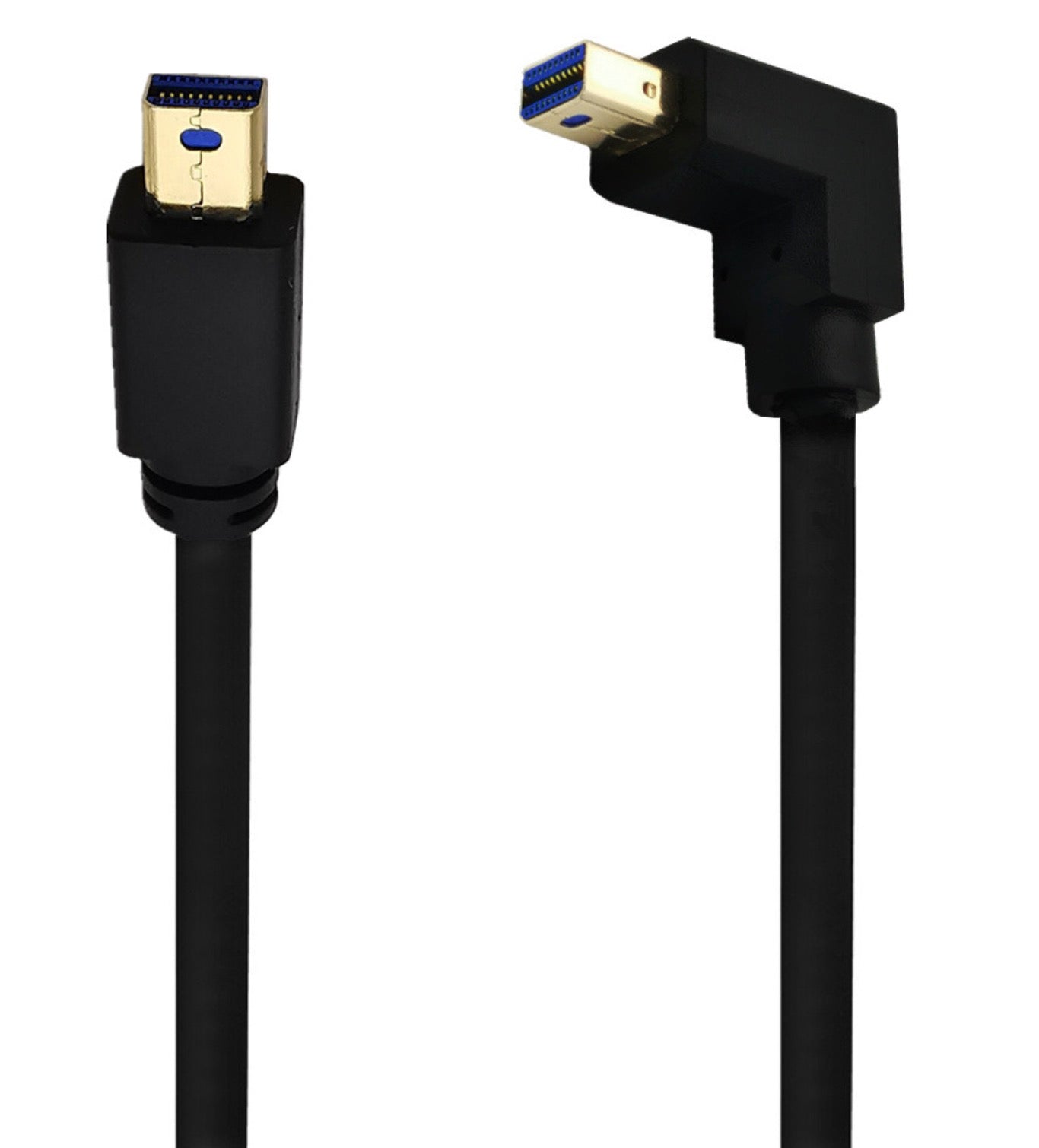 Mini DisplayPort male to male cable close up
