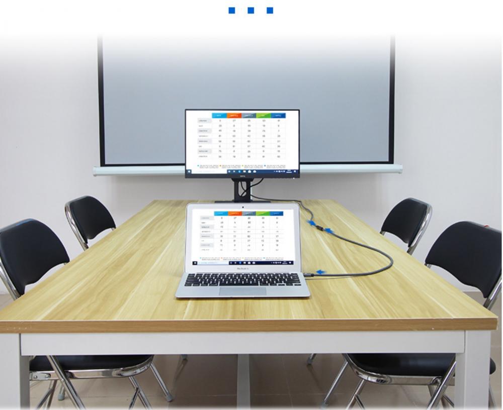 Mini DisplayPort extension cable for monitor connections