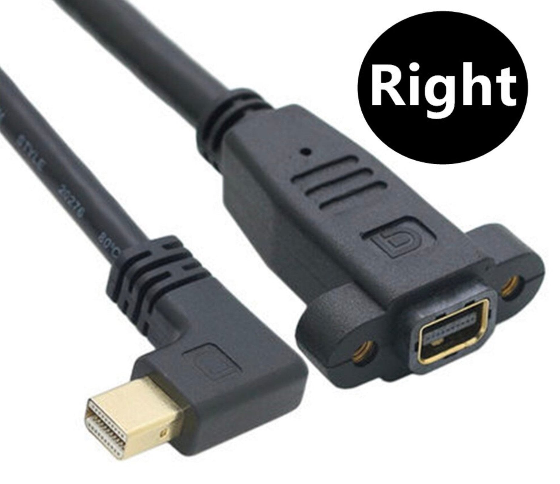 Mini DisplayPort extension cable supporting 4K resolution