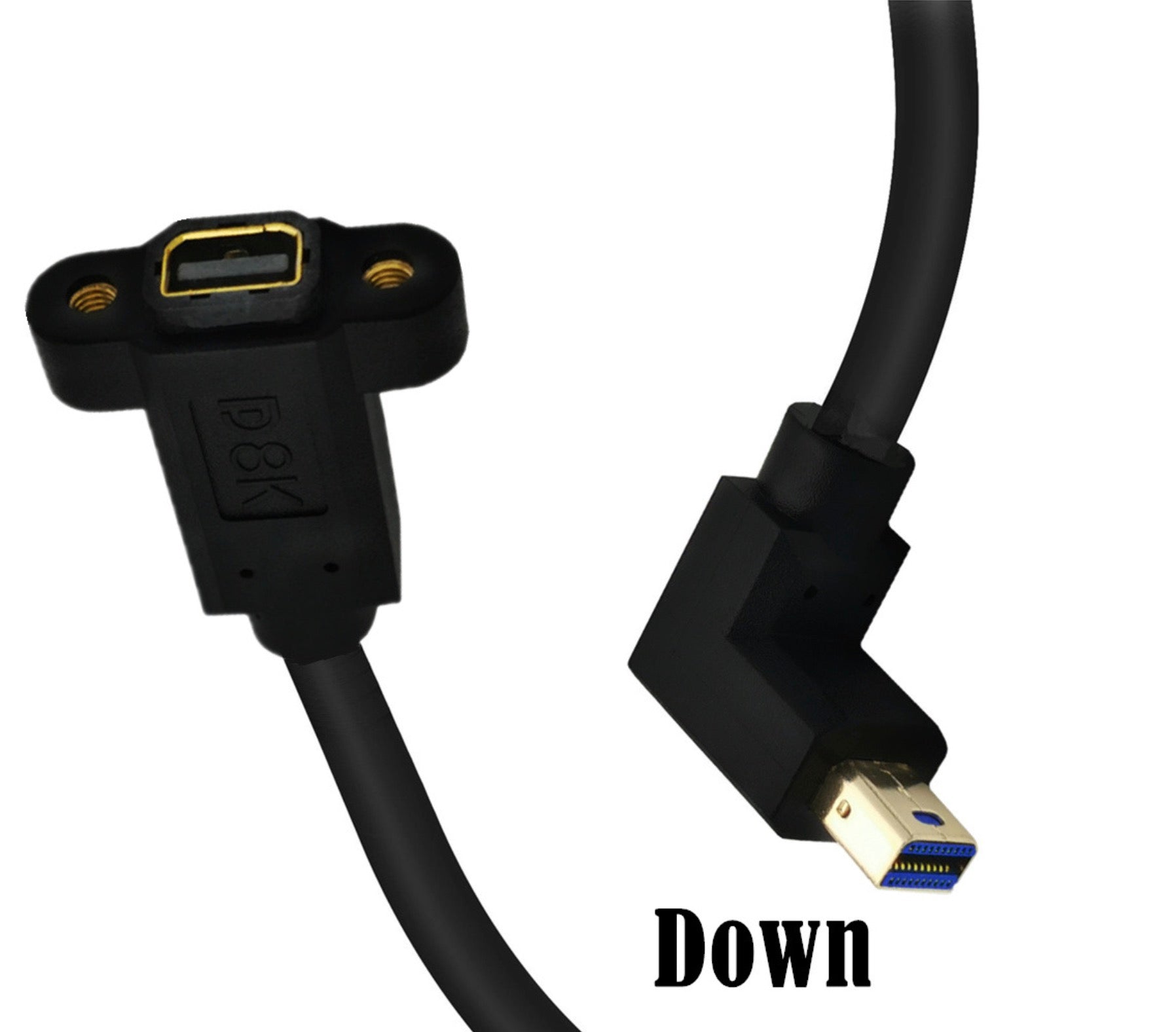 Mini DisplayPort female panel mount connector