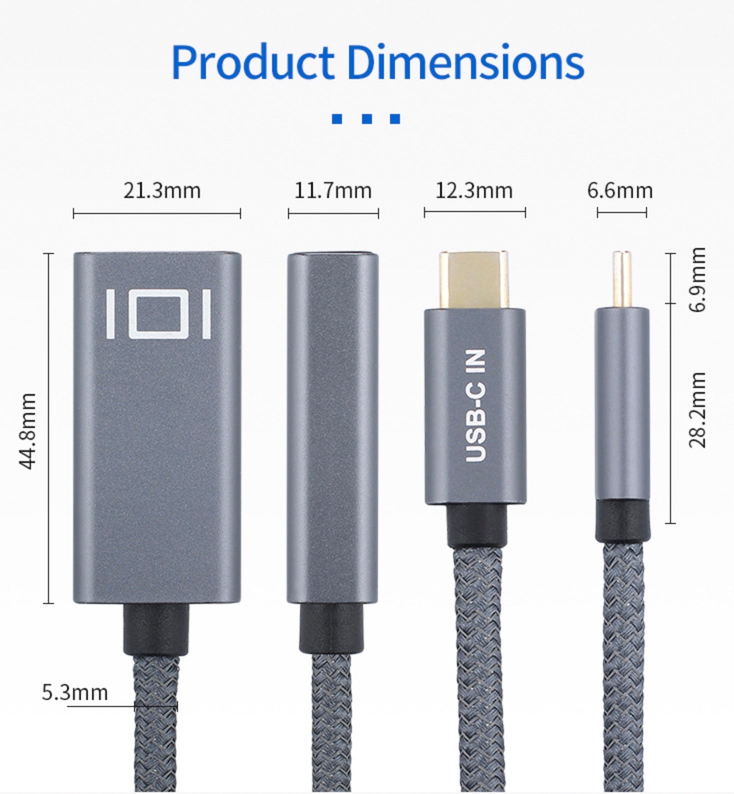  Mini DisplayPort female adapter for USB-C device