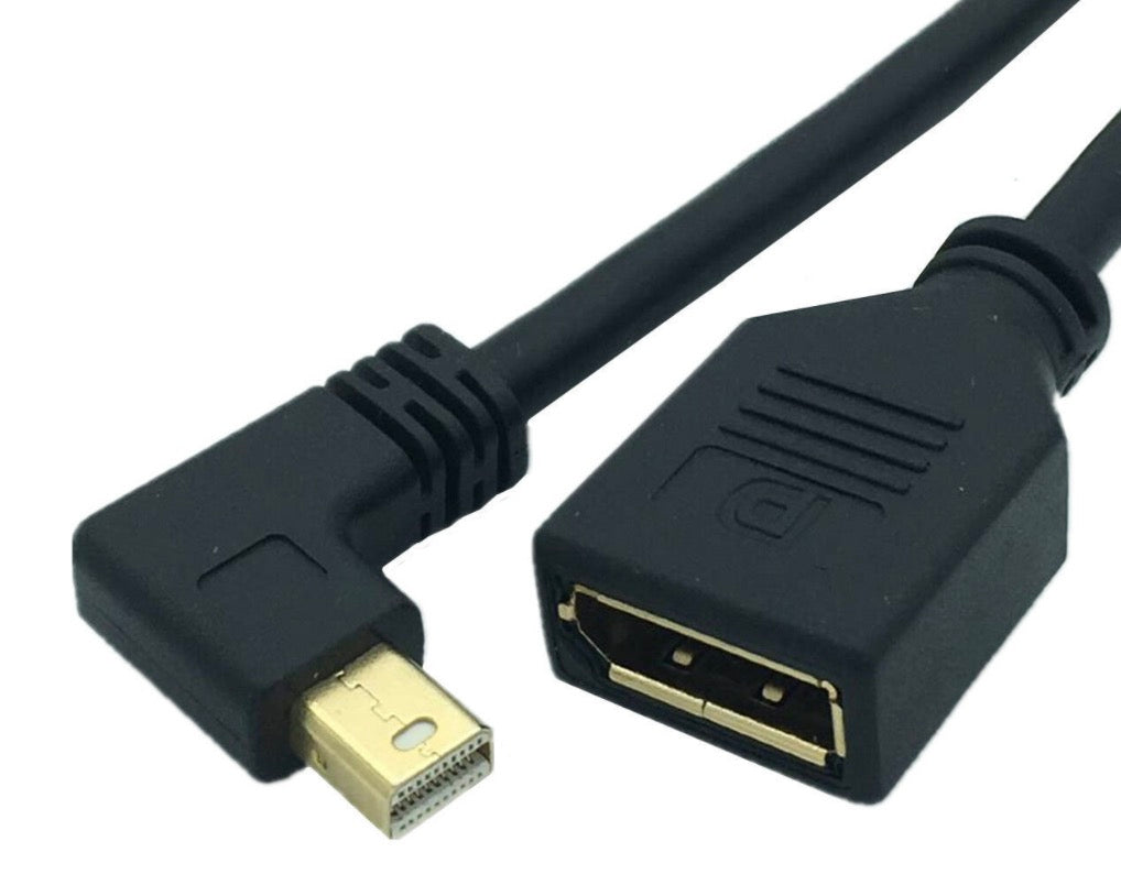 Mini DisplayPort male to DisplayPort female extension cable 0.3m