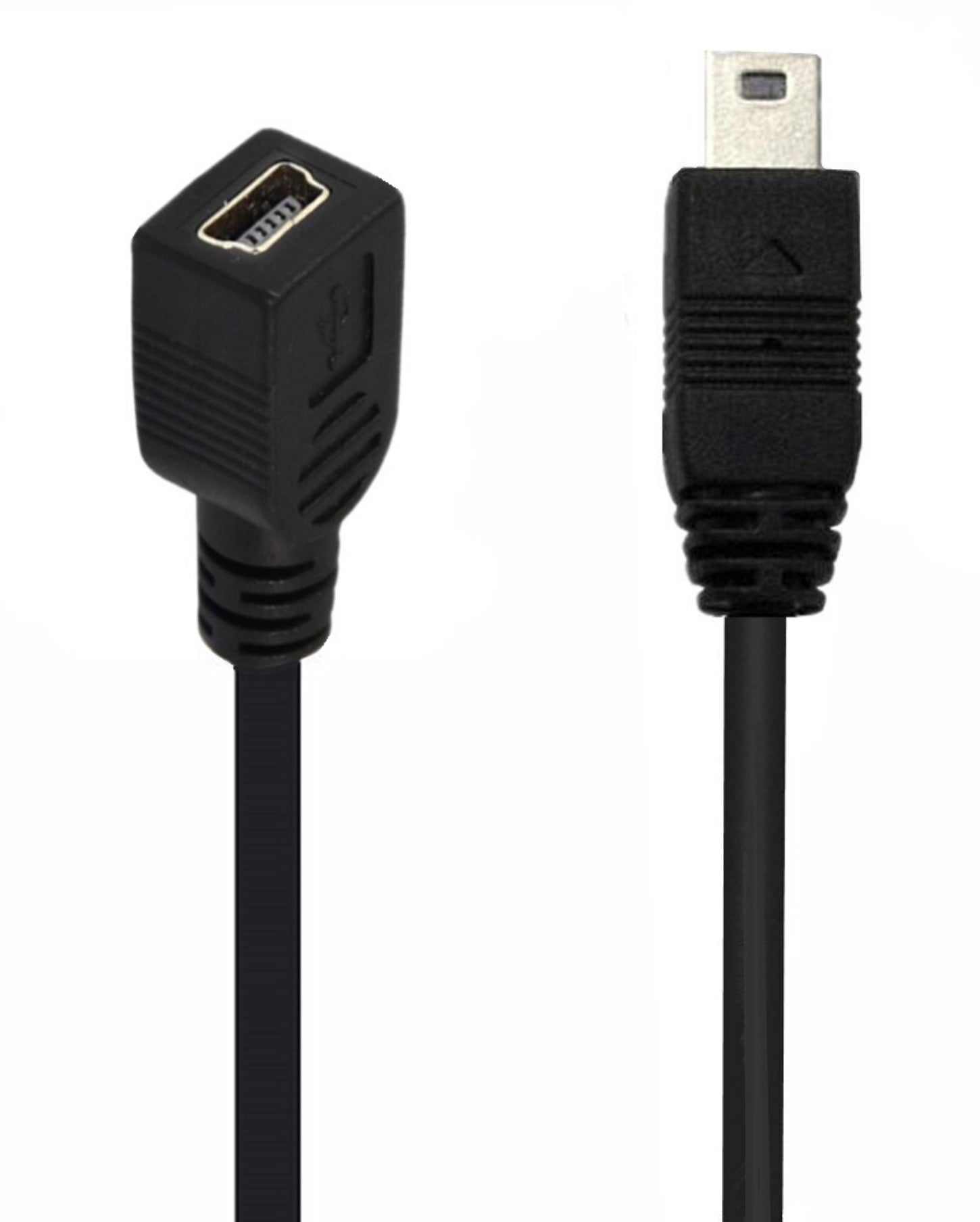 Mini USB Type-B female extension lead for cameras and GPS devices.