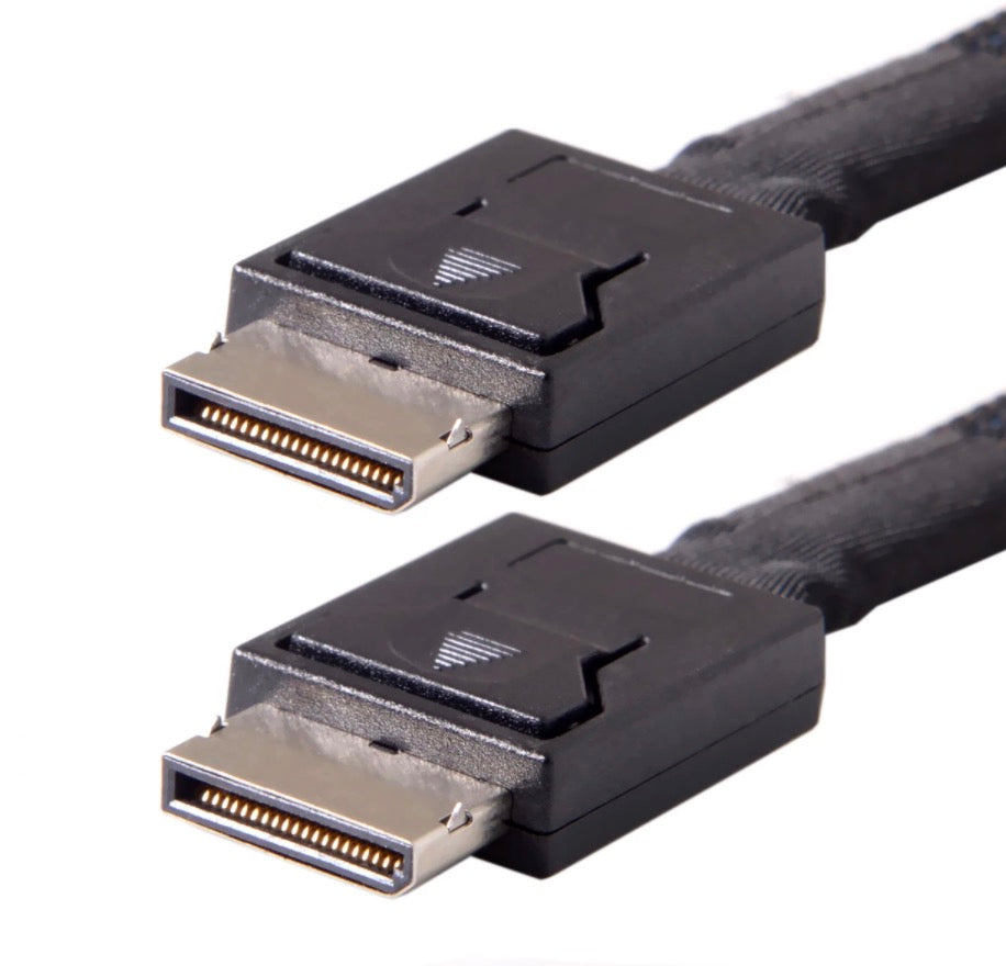 OCuLink SFF-8611 4i to SFF-8611 active PCIe SSD data cable 0.8m