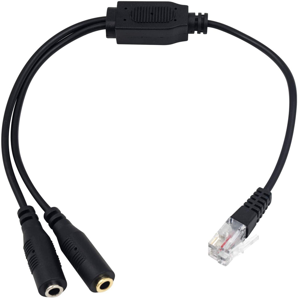 RJ9 to Dual 3.5mm Headset Adapter Cable | Innov8