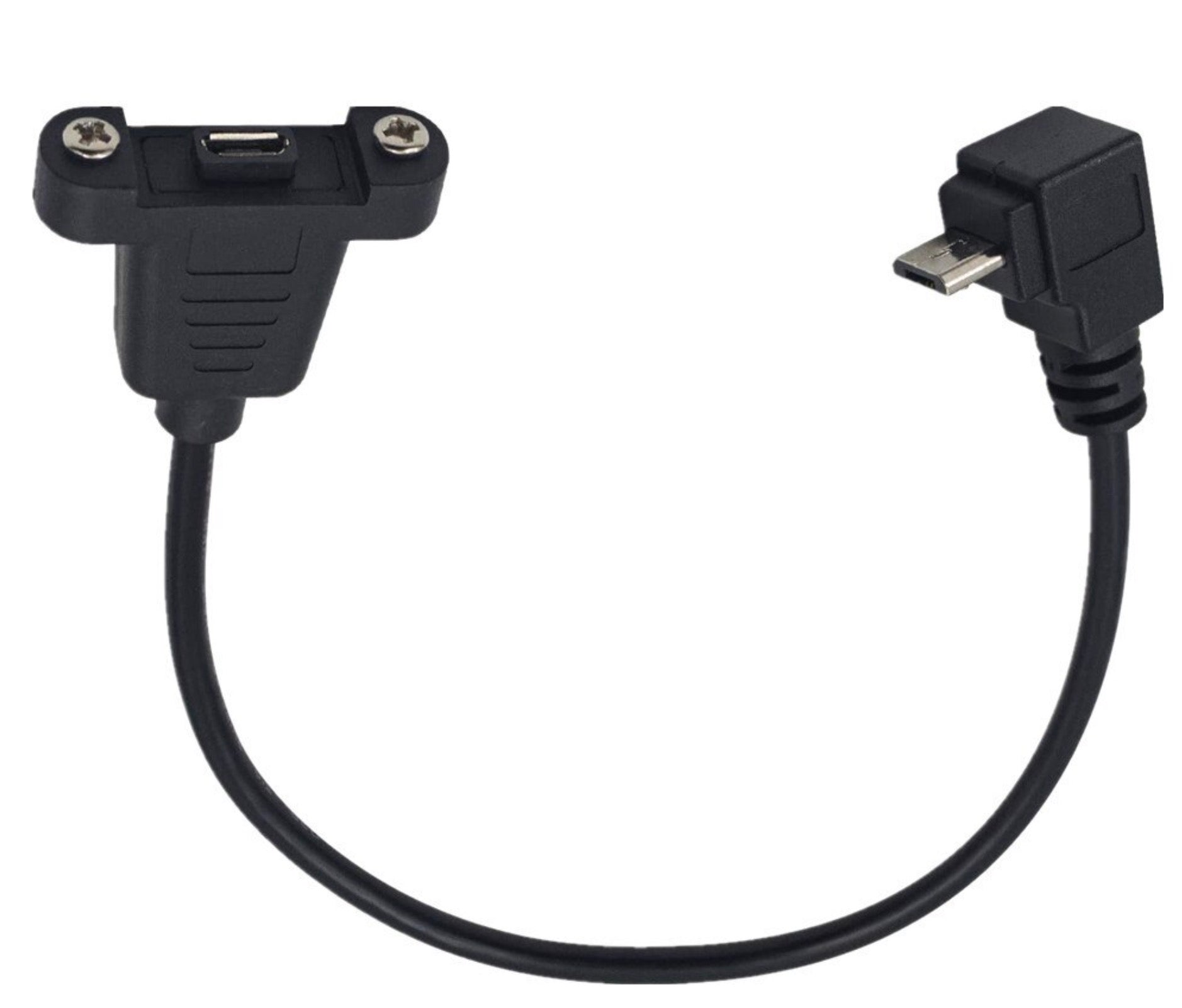 Right angle Micro USB connector options