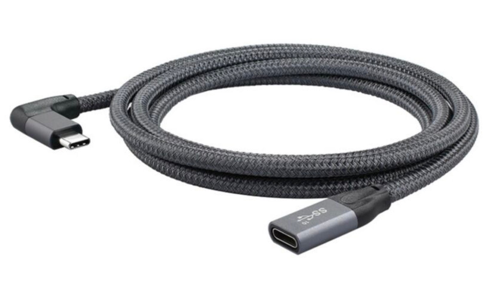 Right angle USB-C 3.1 extension cable 100W