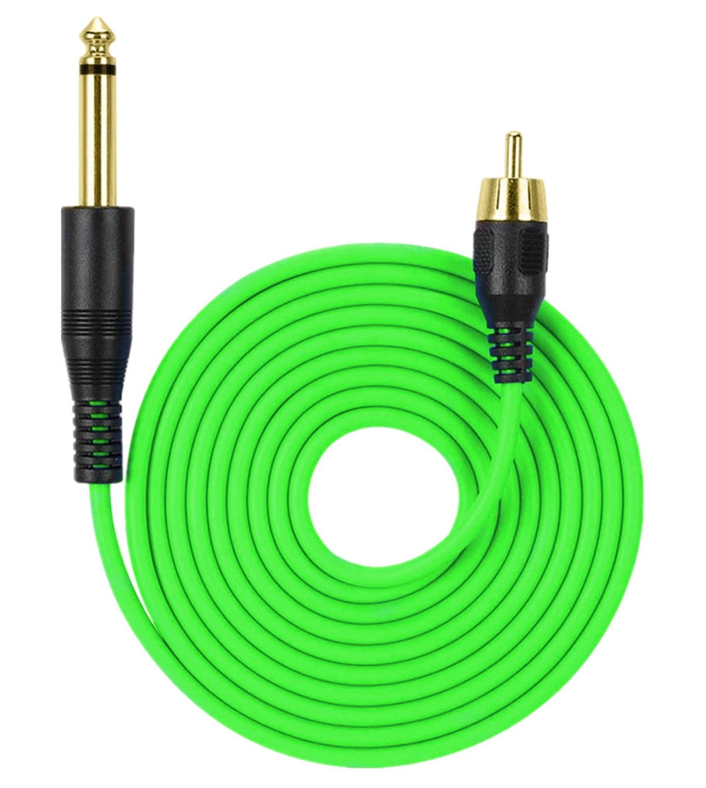 Rotary tattoo machine RCA cable green