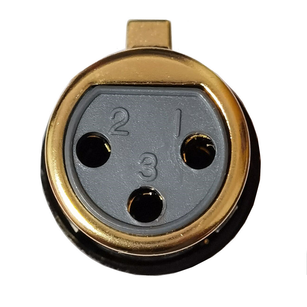6.35mm 1/4" TS Mono Male to XLR Female Audio Adapter