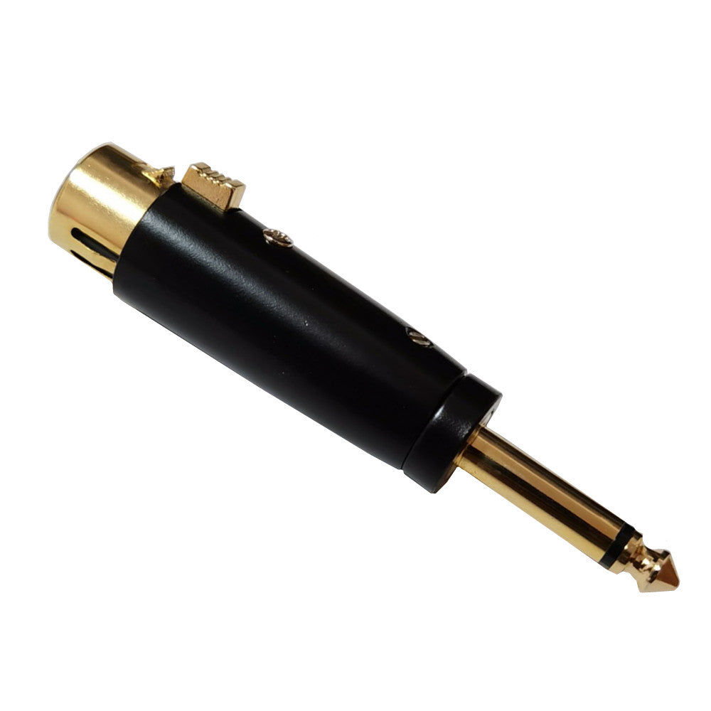 6.35mm 1/4" TS Mono Male to XLR Female Audio Adapter