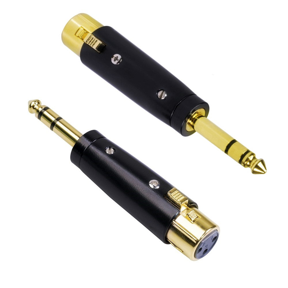 6.35mm TRS Male to XLR Female Stereo Balanced Audio Connector Converter Adapter