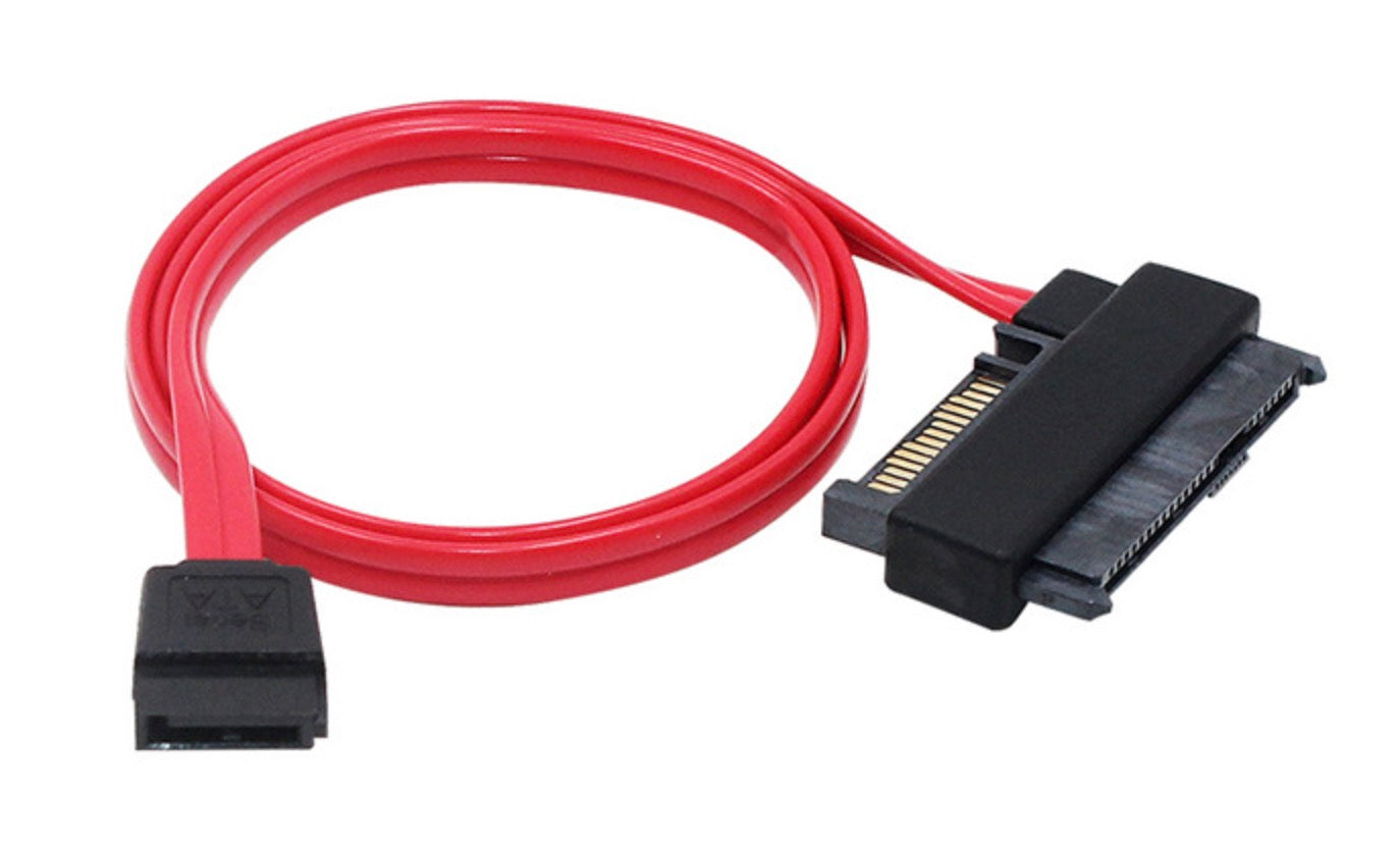 SAS 29-pin to SATA 7-pin data and power cable