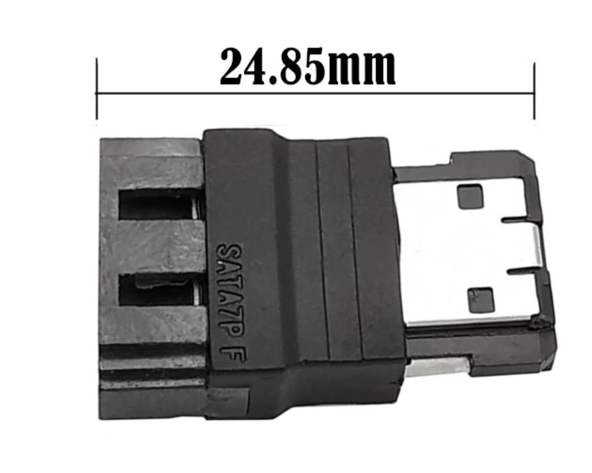 SATA 7 pin male to eSATA 7-pin female adapter
