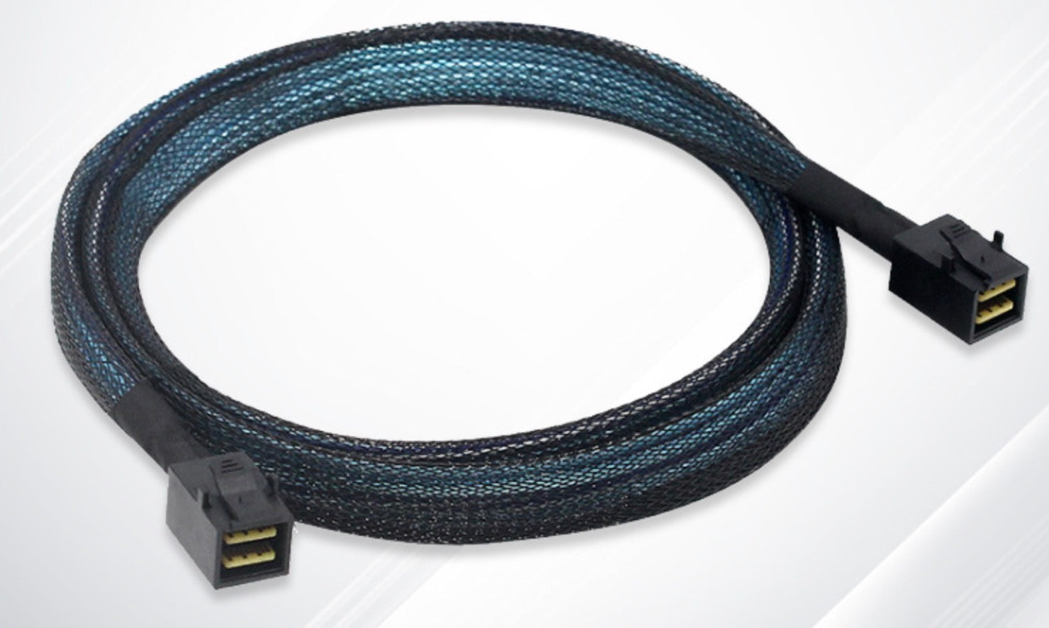 SFF-8643 Mini SAS HD connector close-up