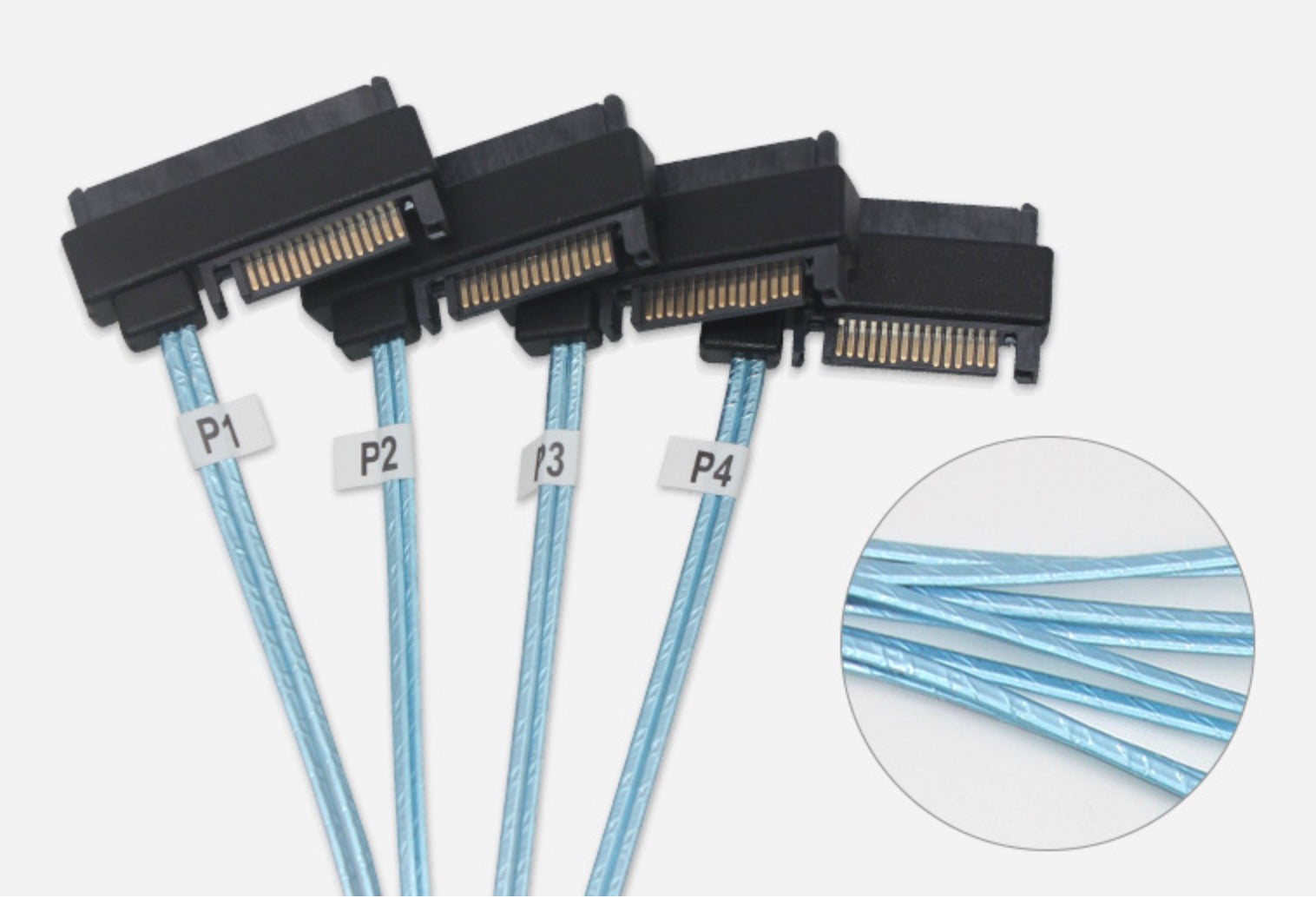 SFF 8482 connector with power close-up