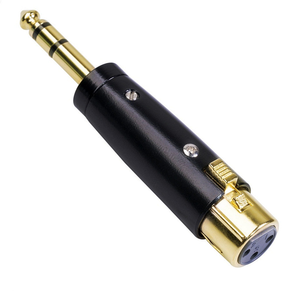 6.35mm TRS Male to XLR Female Stereo Balanced Audio Connector Converter Adapter