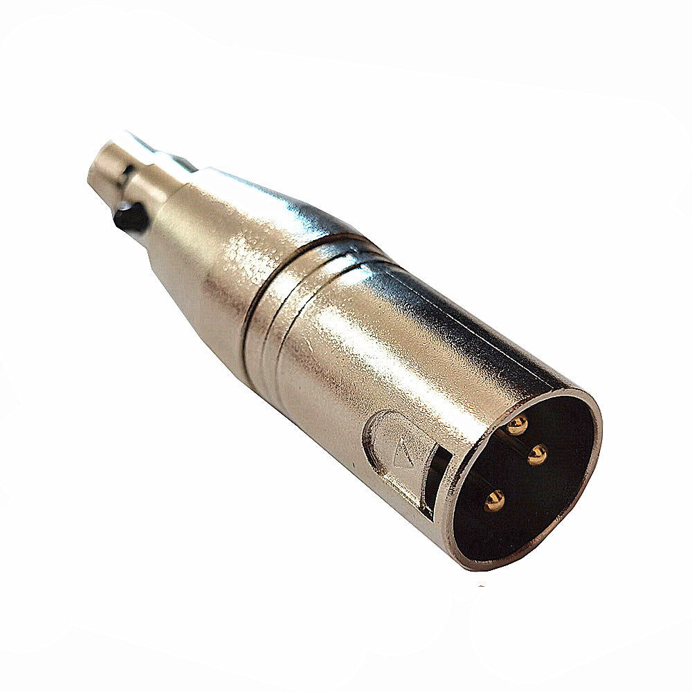 XLR 3-Pin Male to Mini XLR 3-Pin Female Audio Microphone Adapter