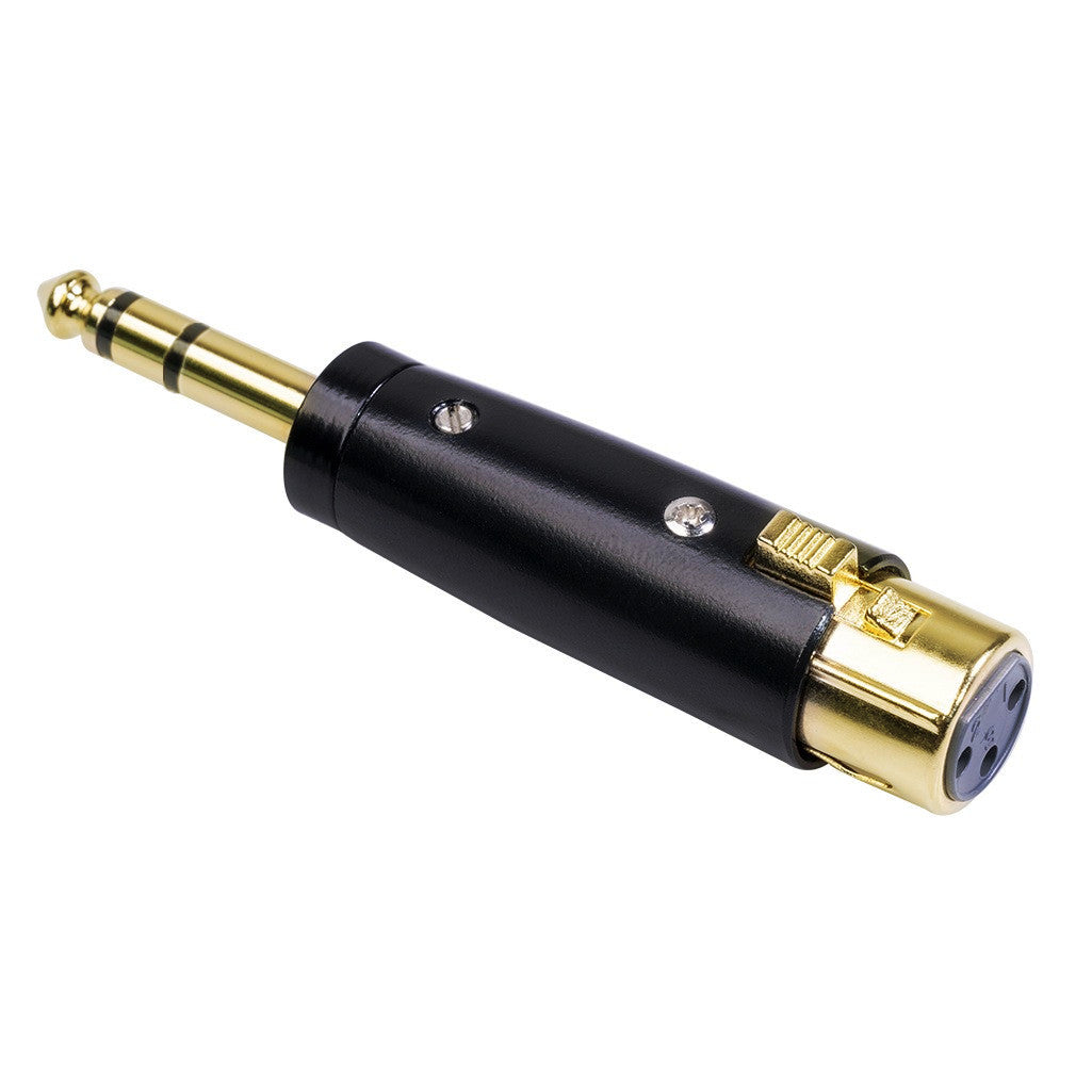 6.35mm TRS Male to XLR Female Stereo Balanced Audio Connector Converter Adapter