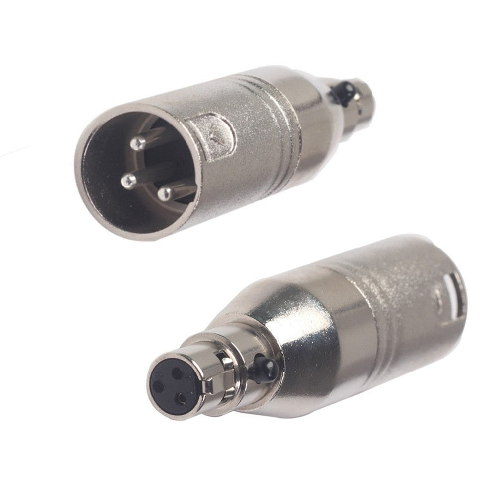 XLR 3-Pin Male to Mini XLR 3-Pin Female Audio Microphone Adapter