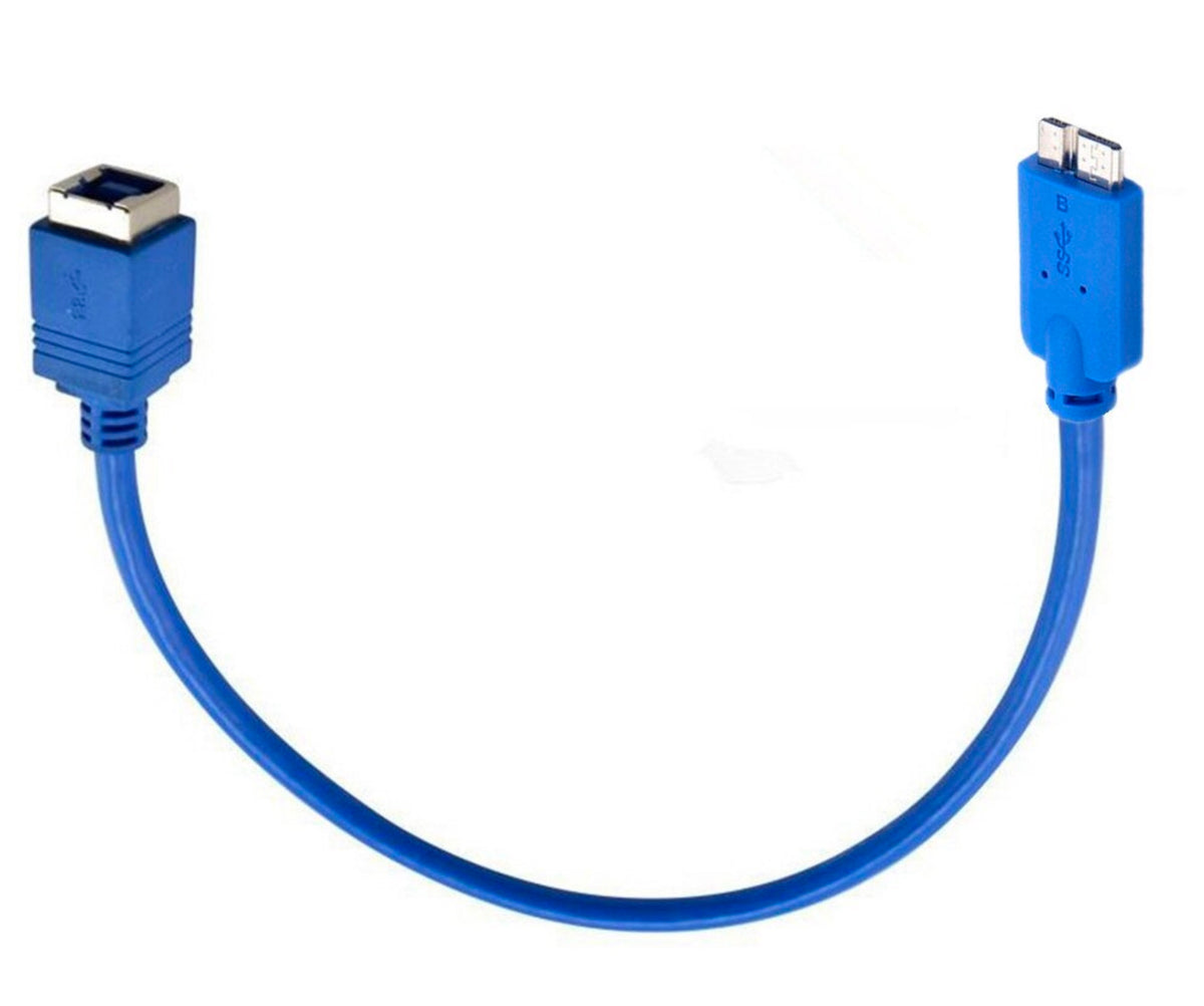 Short USB 3.0 Type-B to Micro-B cable 0.3 m