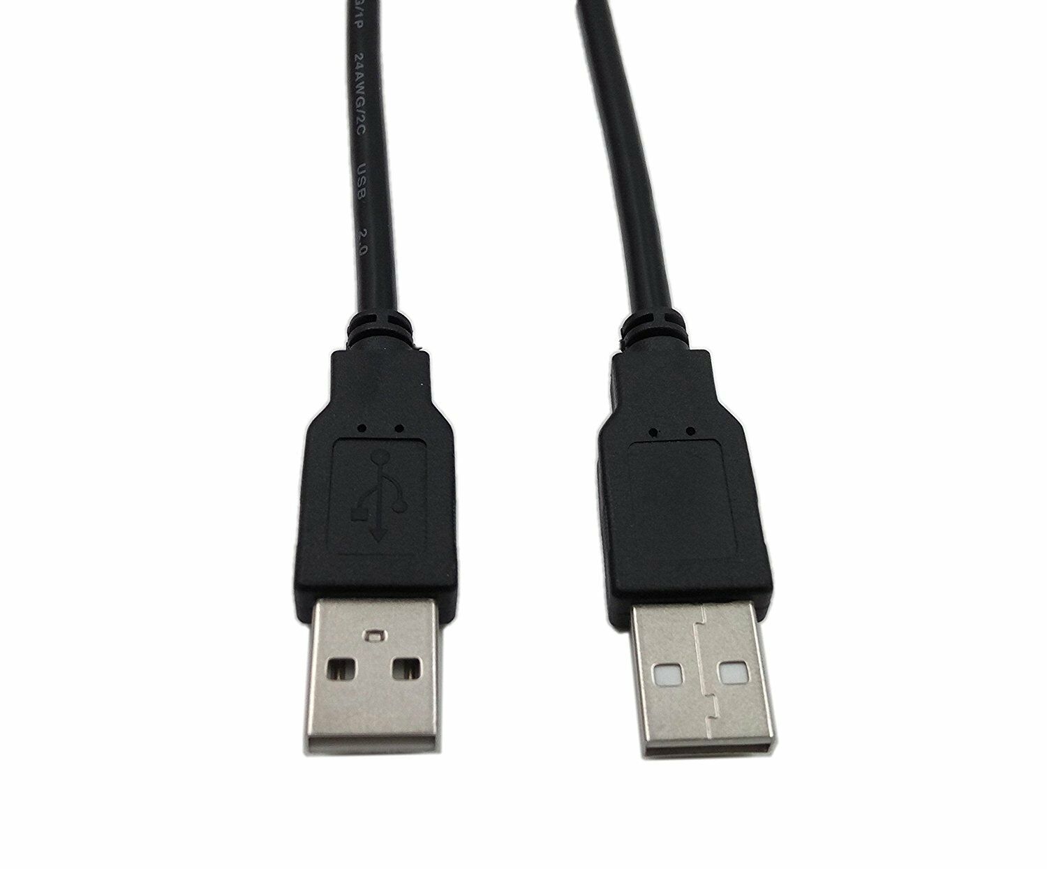 Type-A male to dual Type-A female panel mount extension cables