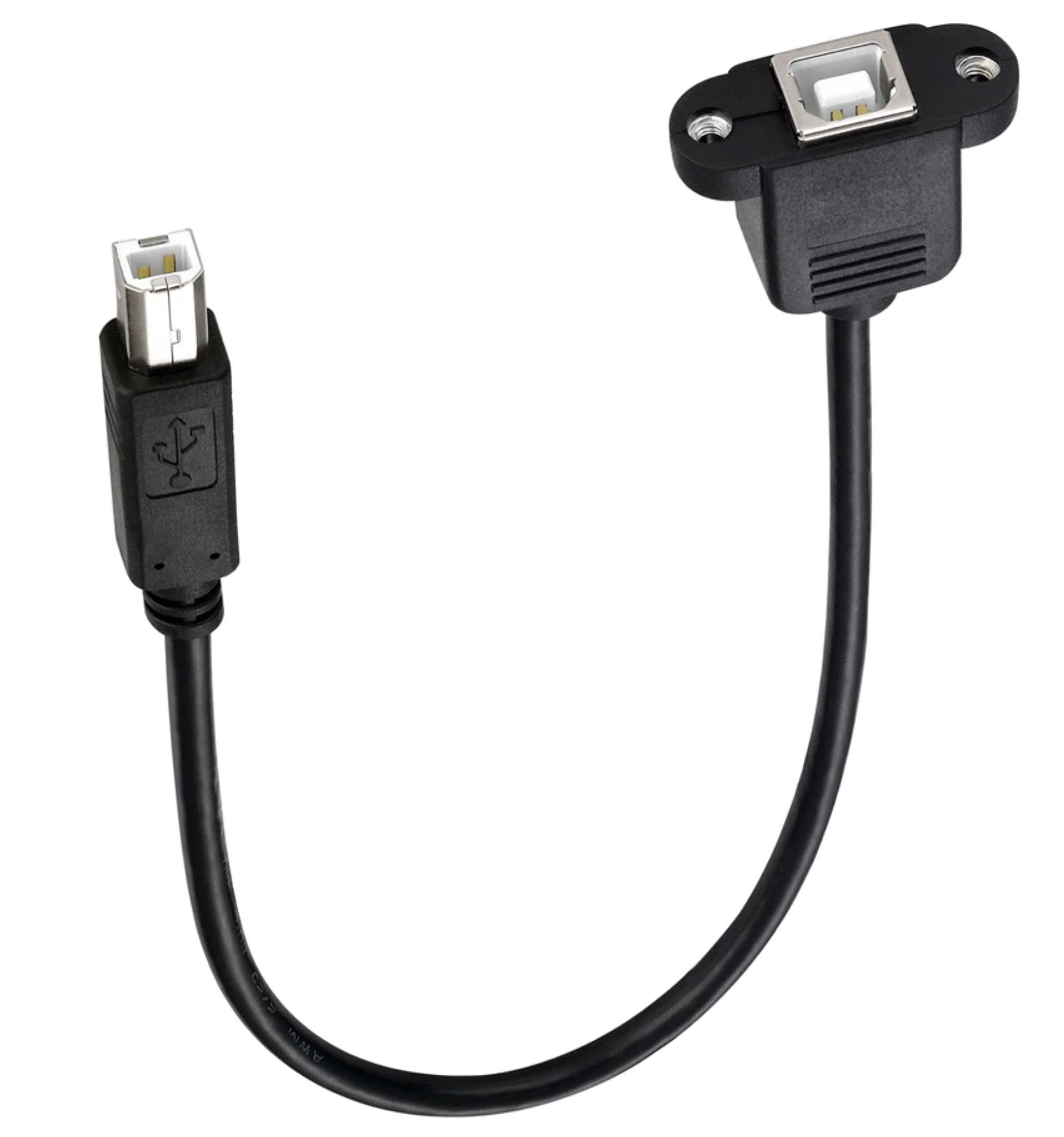 USB-B panel mount adapter lead for enclosures