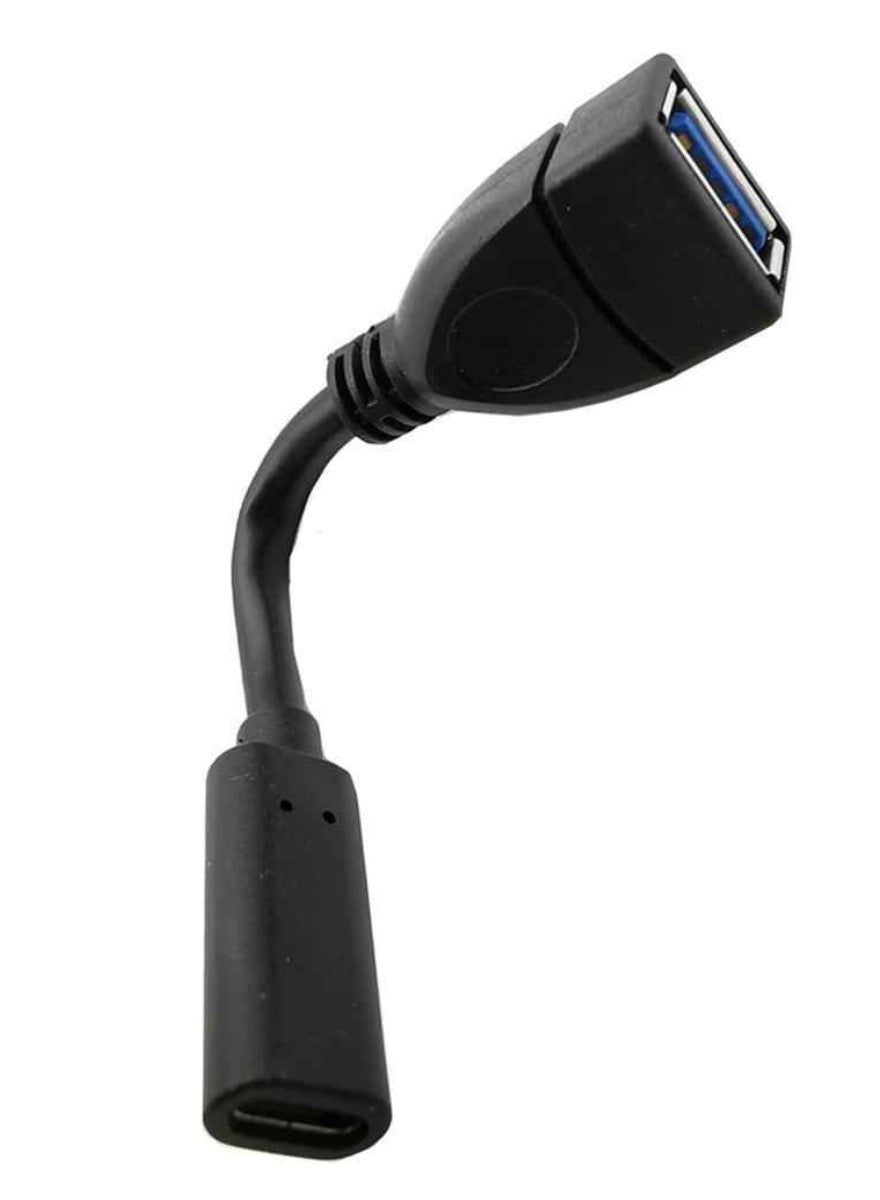 USB-C OTG adapter with gold-plated contacts