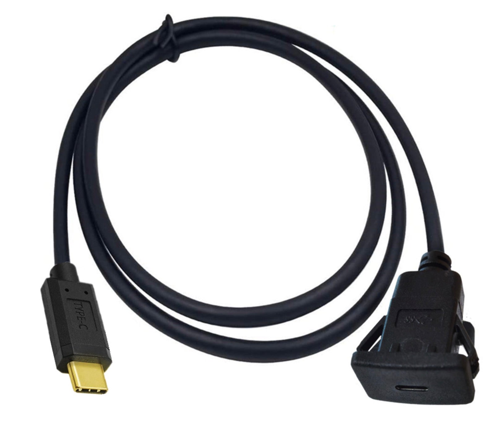 USB-C flush mount dashboard extension cable