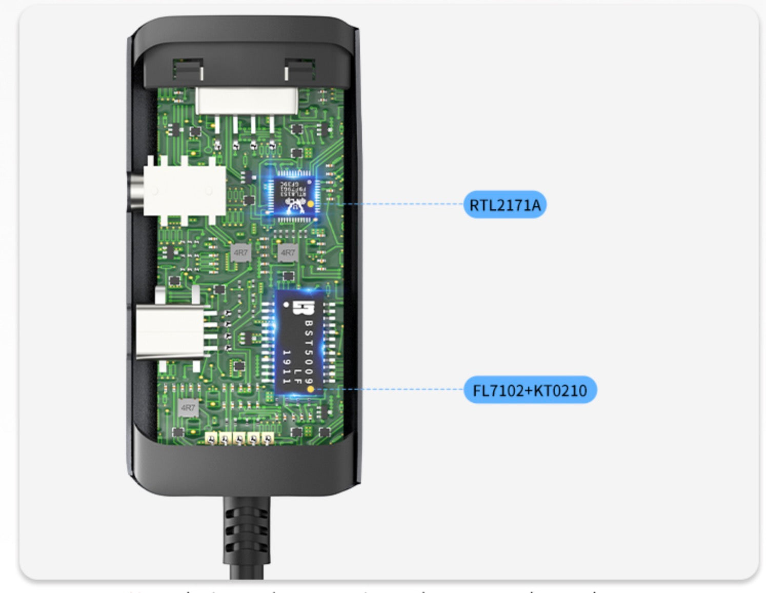 USB C hub connected to laptop with external monitor