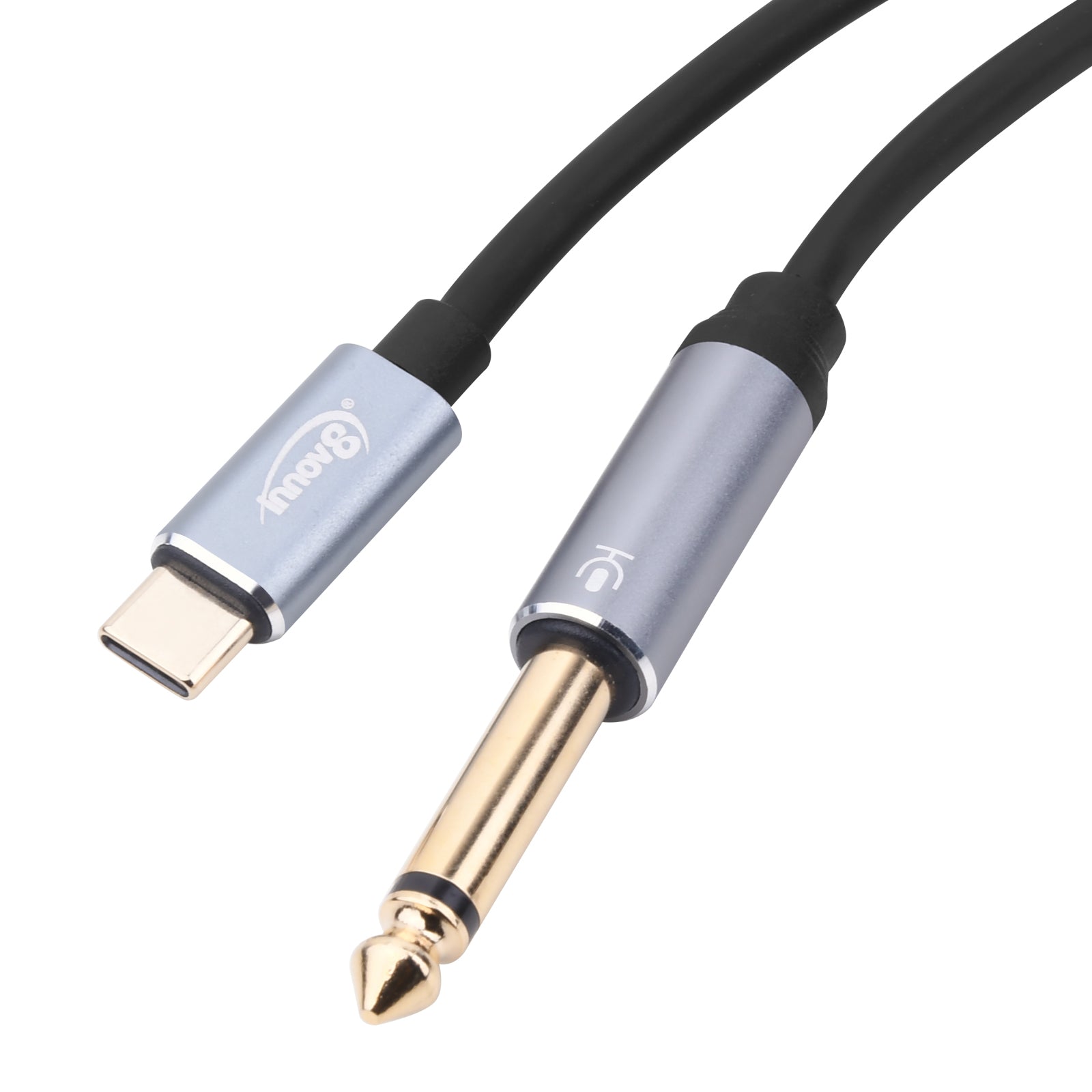 USB-C mono audio cable for amplifier and speaker