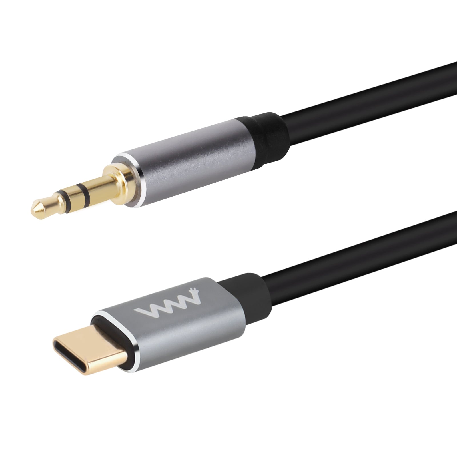  USB-C to 3.5mm AUX stereo audio cable 1m with gold-plated 3.5mm plug