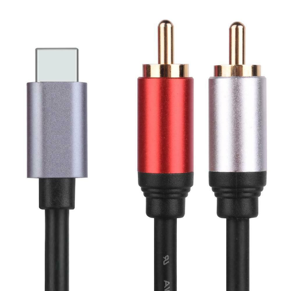 USB-C to RCA converter cable for Hi-Fi and amplifiers