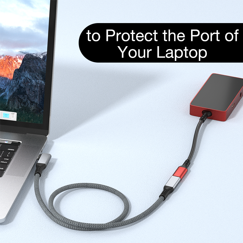 USB4 40Gbps 100W PD extension cable for laptops