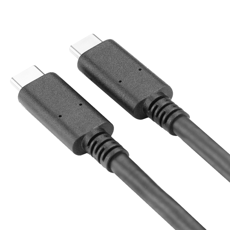 USB4 cable connected to laptop and external display