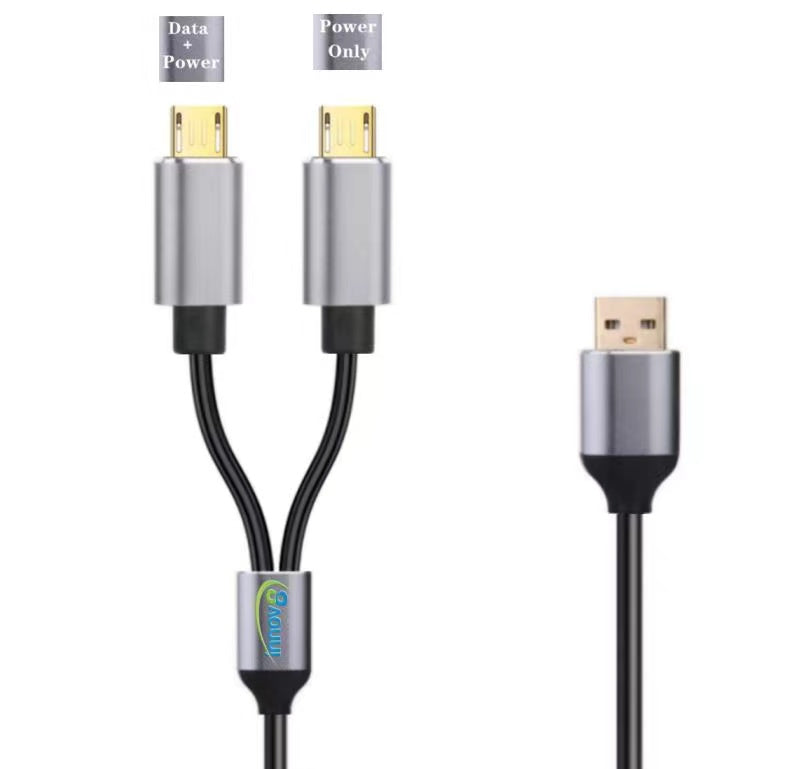 USB 2.0 Micro USB splitter cable close up