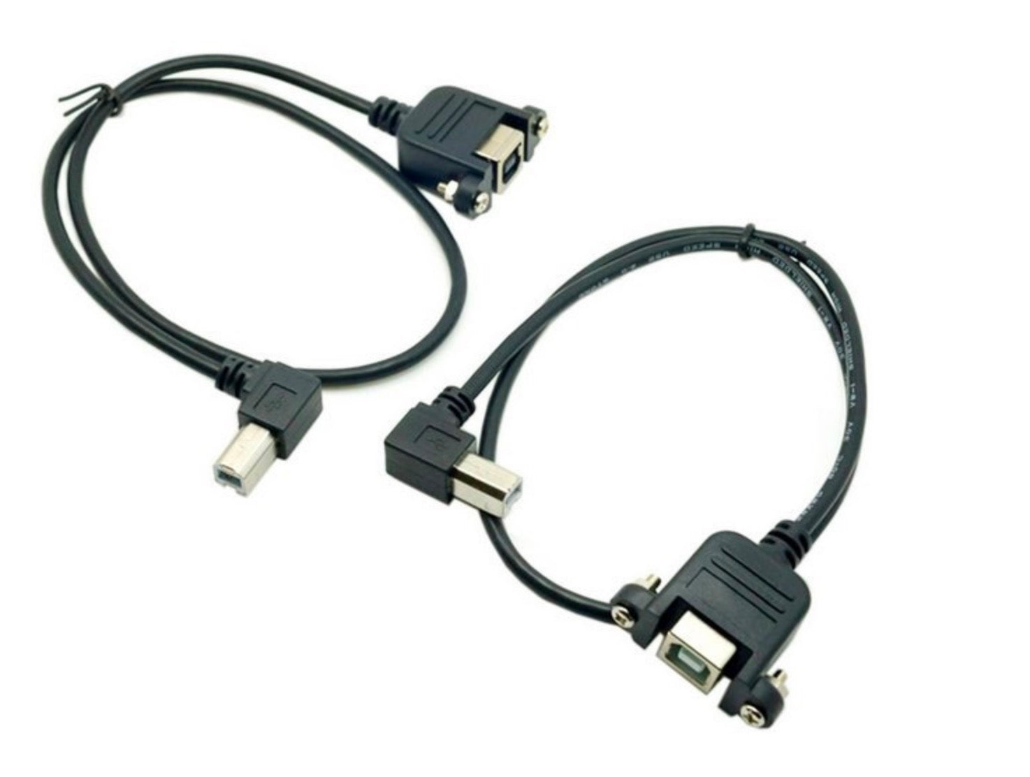 USB 2.0 Type B panel mount cable for printers scanners industrial 