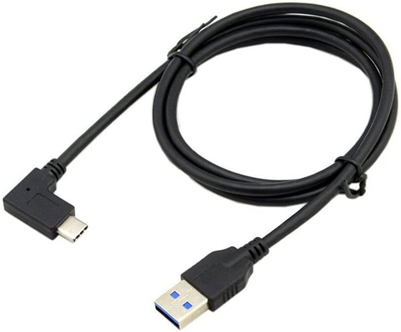 USB 3.0 Type-A to USB-C angled data and charging cable