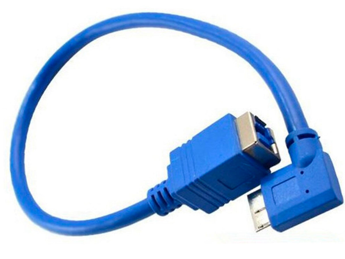 USB 3.0 Type-B female to Micro-B male 10-pin cable