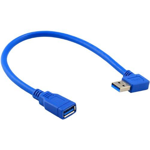 USB 3.0 extension cable connected to desktop computer