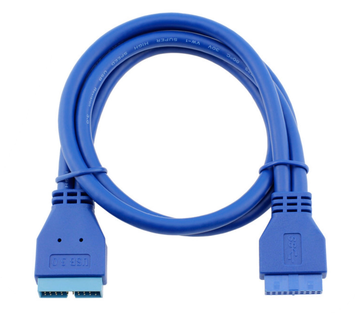 USB 3.0 motherboard header extension cable blue