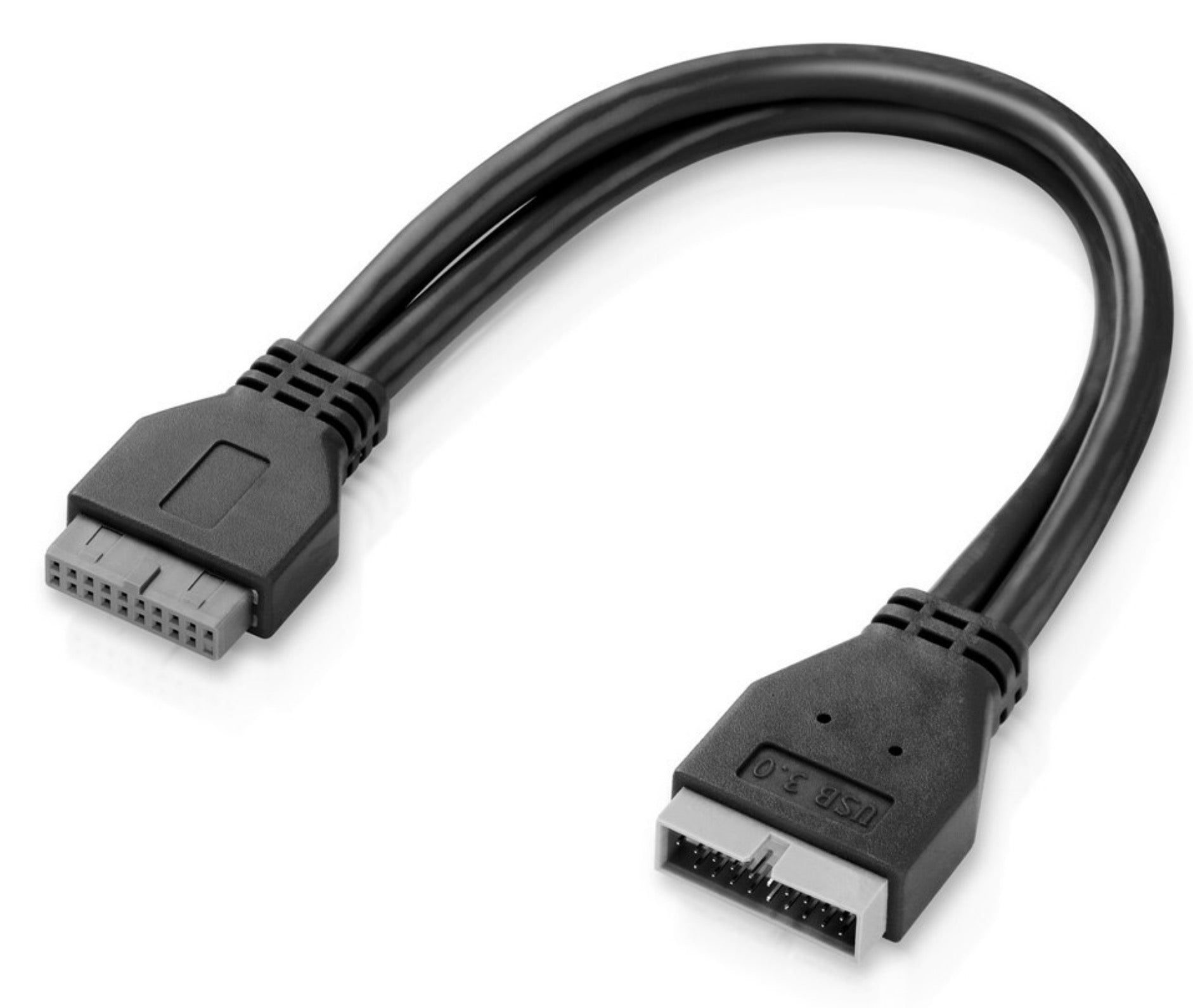 USB 3.0 motherboard header extension cable close-up connectors