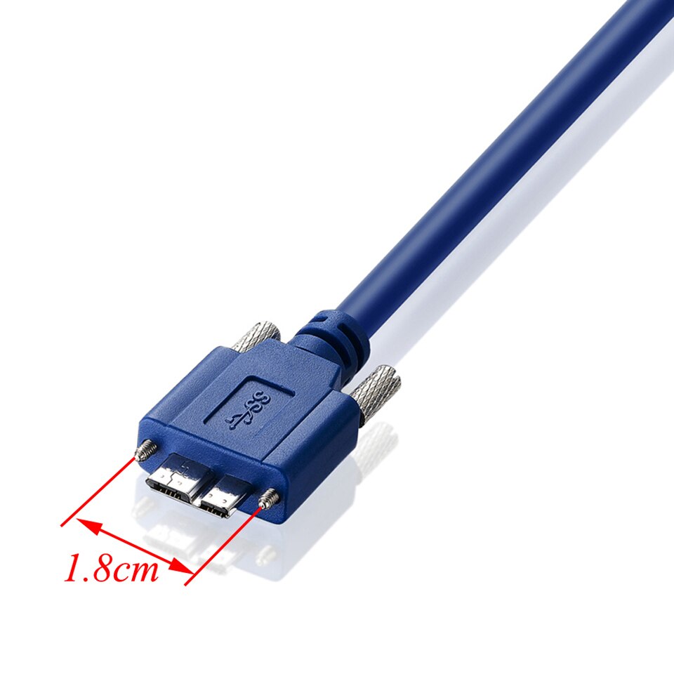 USB 3 Micro B cable blue connector