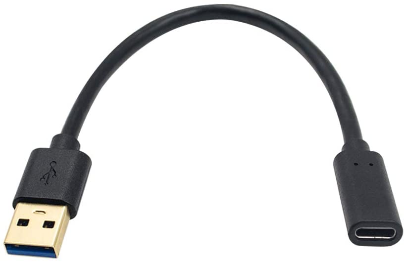 USB-A 3.0 male to USB-C female data cable