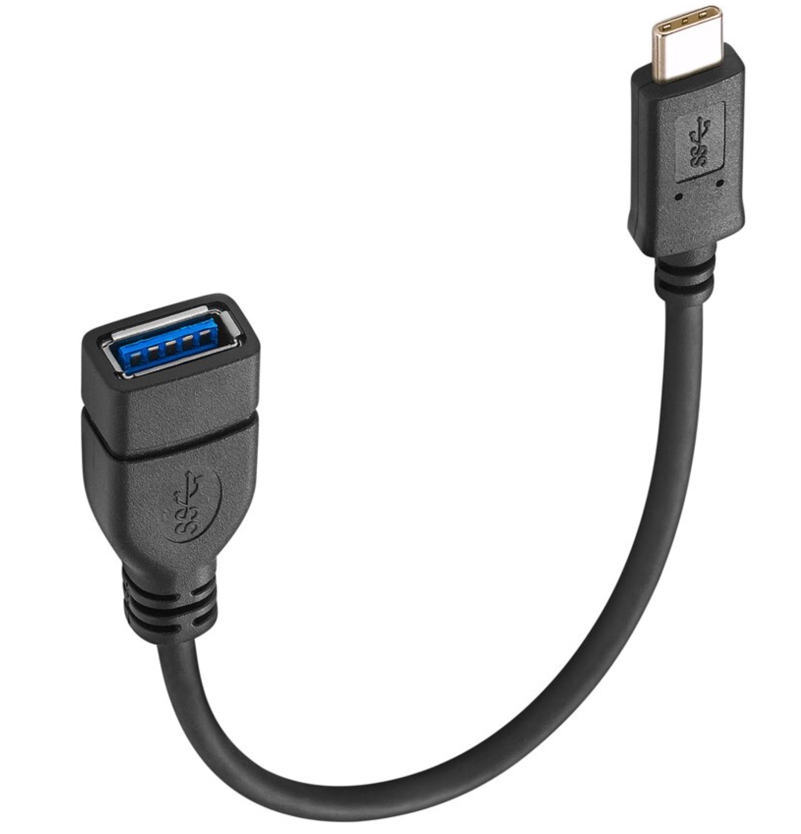 USB C male to USB A female adapter cable