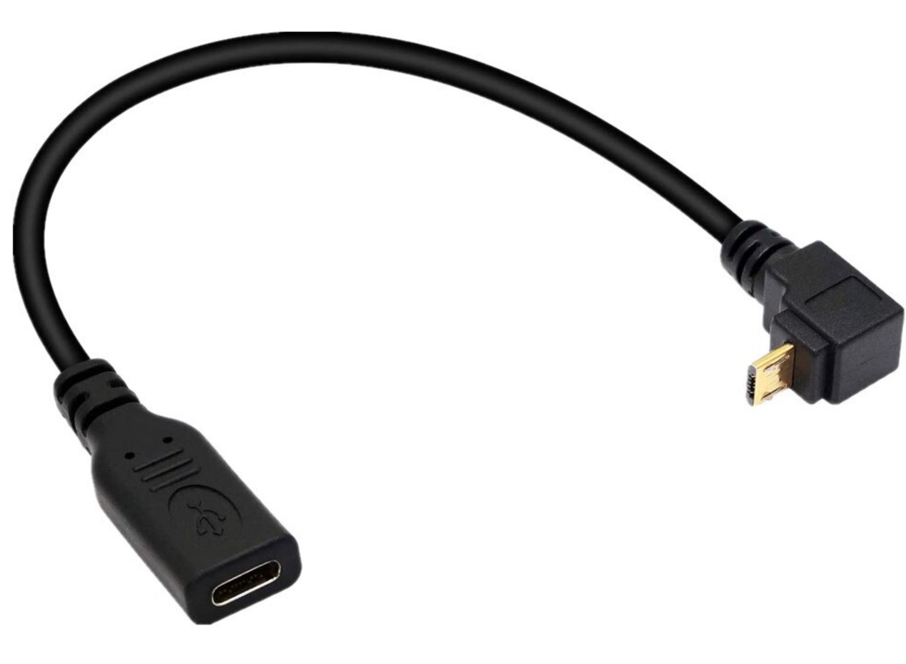 USB-C to Micro USB cable for charging and data
