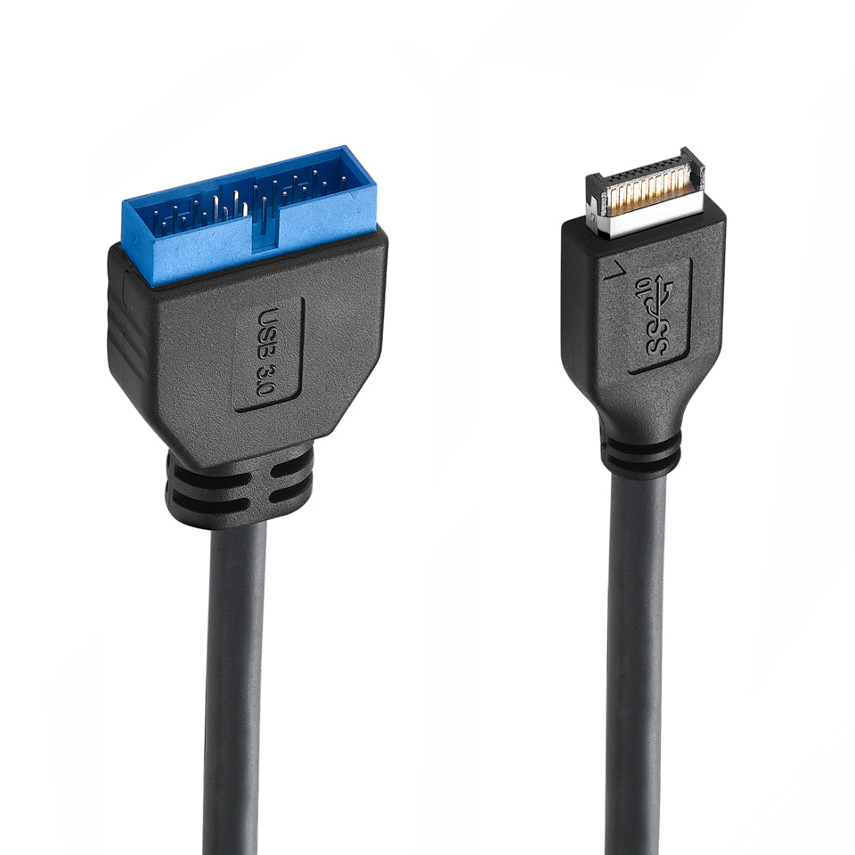 CY USB 3.0 20Pin Header To USB 3.1 Front Panel Extension Cable 20cm For ASUS UC-052